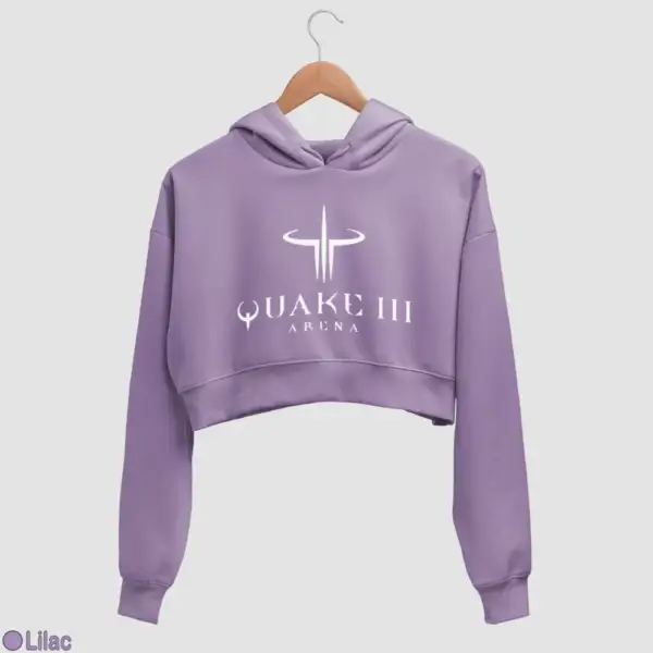 Quake III Arena Women's Crop Hoodie - Image 11