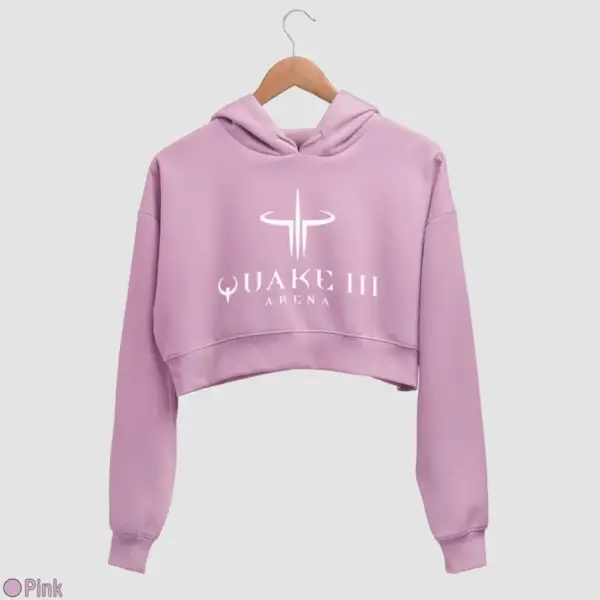 Quake III Arena Women's Crop Hoodie - Image 14