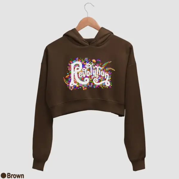 Revolution Women's Crop Hoodie - Image 4