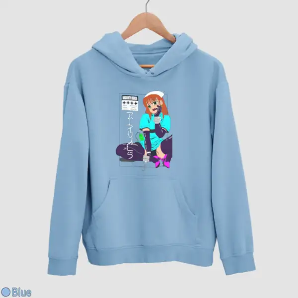 Senpai Naughty Nurse Men's Hoodie - Image 3