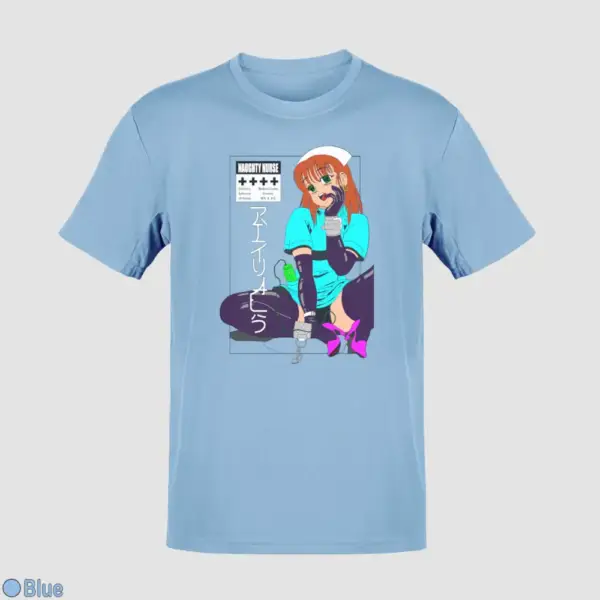 Senpai Naughty Nurse Men's T-Shirt - Image 3