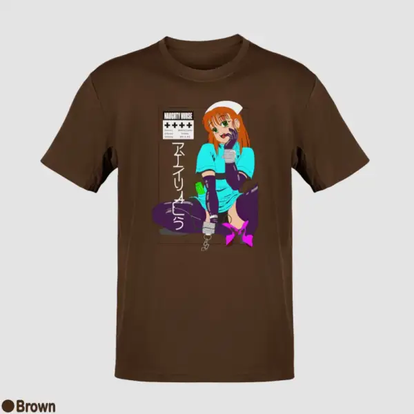Senpai Naughty Nurse Men's T-Shirt - Image 4