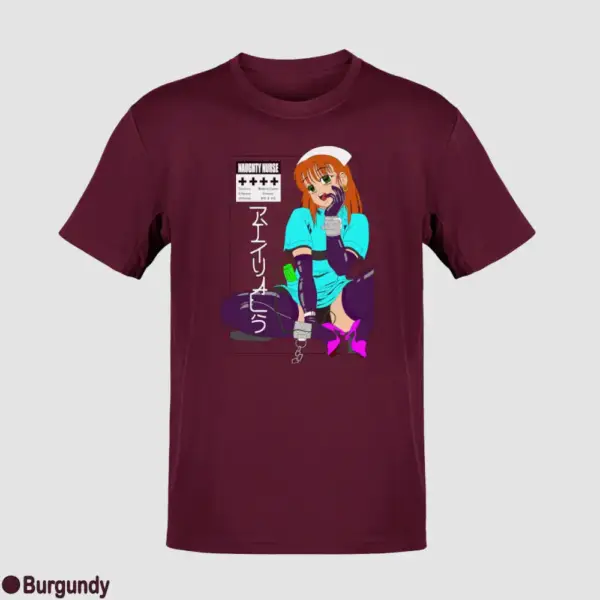 Senpai Naughty Nurse Men's T-Shirt - Image 5