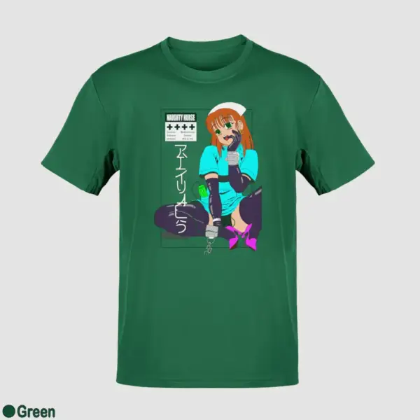 Senpai Naughty Nurse Men's T-Shirt - Image 8