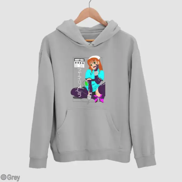 Senpai Naughty Nurse Men's Hoodie - Image 9