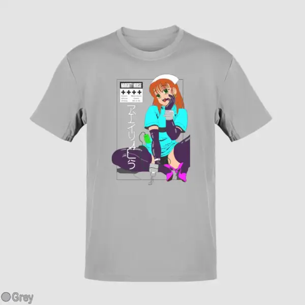 Senpai Naughty Nurse Men's T-Shirt - Image 9