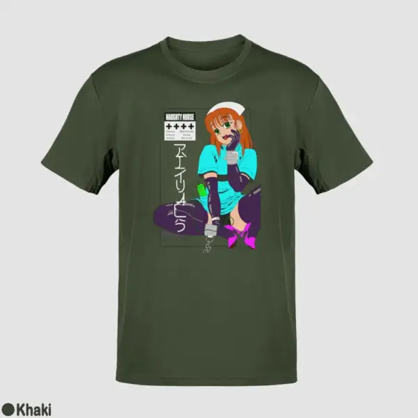 Senpai Naughty Nurse Men's T-Shirt - Image 10