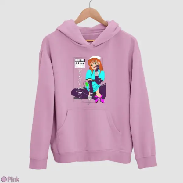 Senpai Naughty Nurse Men's Hoodie - Image 14