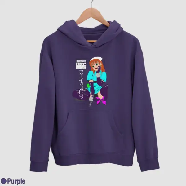 Senpai Naughty Nurse Men's Hoodie - Image 16