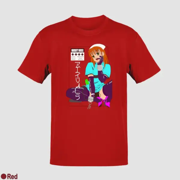 Senpai Naughty Nurse Men's T-Shirt - Image 16