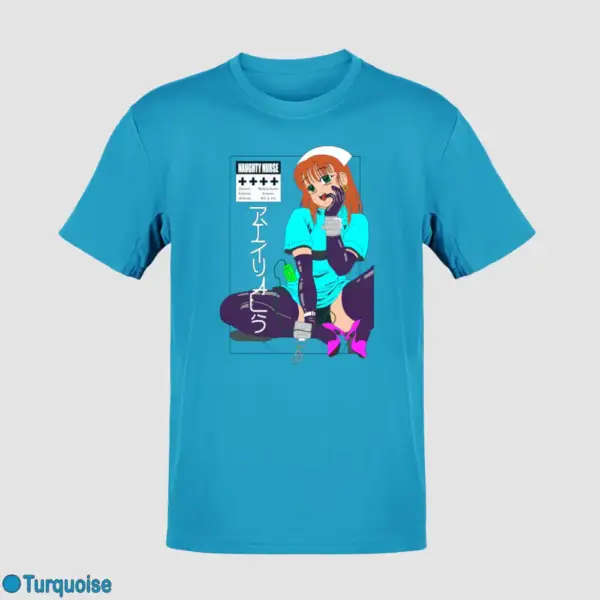 Senpai Naughty Nurse Men's T-Shirt - Image 17