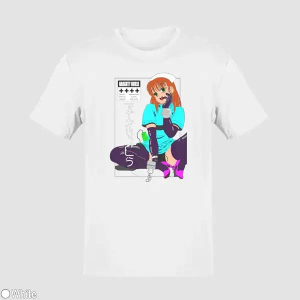 Senpai Naughty Nurse Men's T-Shirt - Image 18