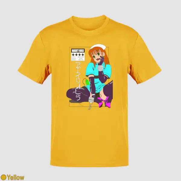 Senpai Naughty Nurse Men's T-Shirt - Image 19