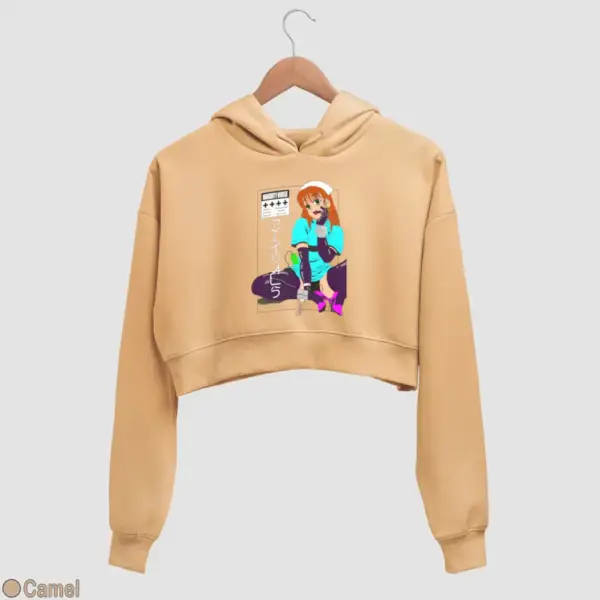 Senpai Naughty Nurse Women's Crop Hoodie - Image 6