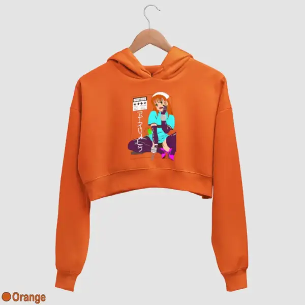 Senpai Naughty Nurse Women's Crop Hoodie - Image 12