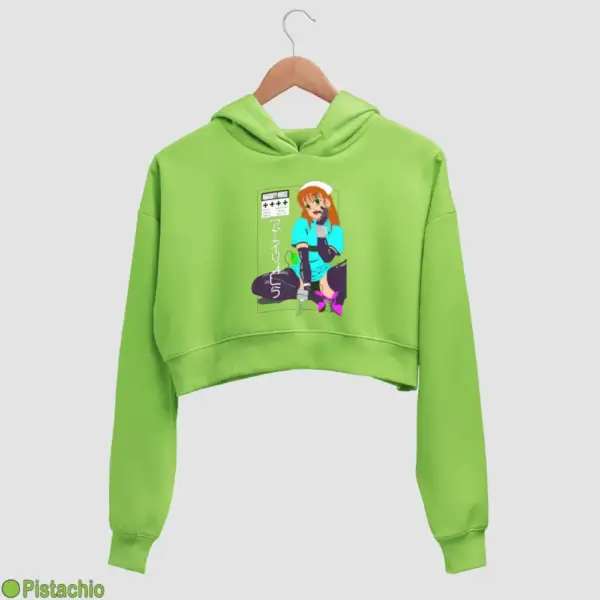 Senpai Naughty Nurse Women's Crop Hoodie - Image 14