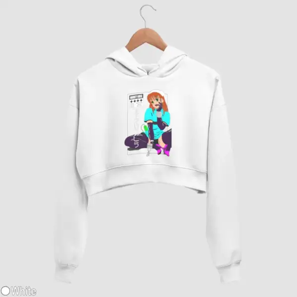 Senpai Naughty Nurse Women's Crop Hoodie - Image 18
