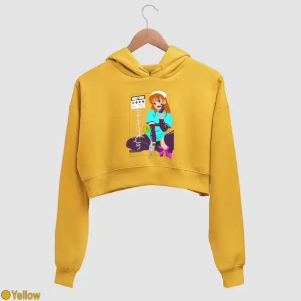 Senpai Naughty Nurse Women's Crop Hoodie - Image 19