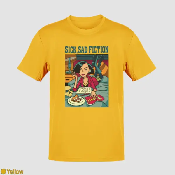 Sick, Sad Fiction Men's T-Shirt - Image 19