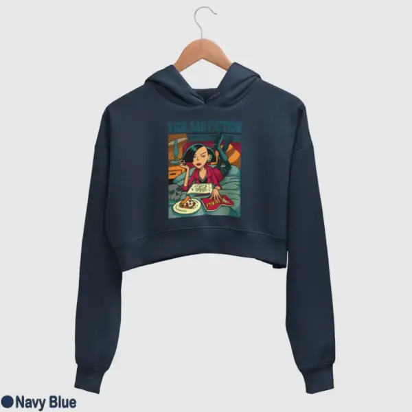 Sick, Sad Fiction Women's Crop Hoodie - Image 12