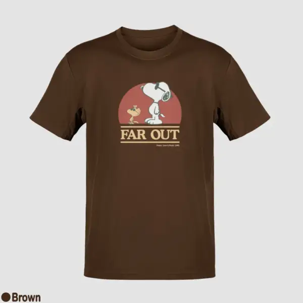 Snoopy Far Out Men's T-Shirt - Image 3