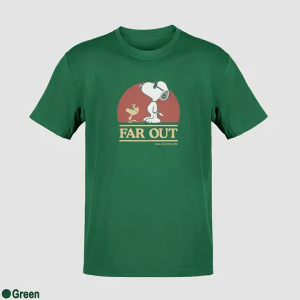 Snoopy Far Out Men's T-Shirt - Image 7