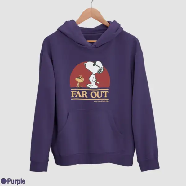 Snoopy Far Out Men's Hoodie - Image 15