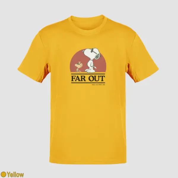 Snoopy Far Out Men's T-Shirt - Image 19