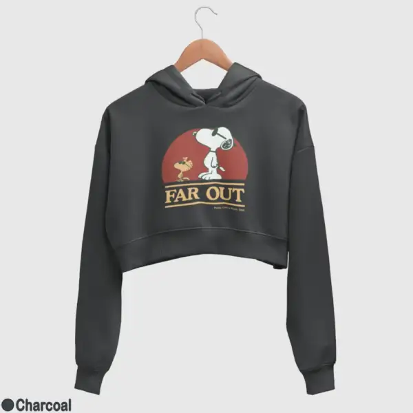 Snoopy Far Out Women's Crop Hoodie - Image 6