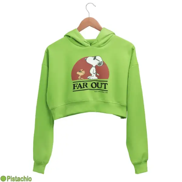 Snoopy Far Out Women's Crop Hoodie - Image 14