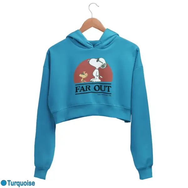 Snoopy Far Out Women's Crop Hoodie - Image 17