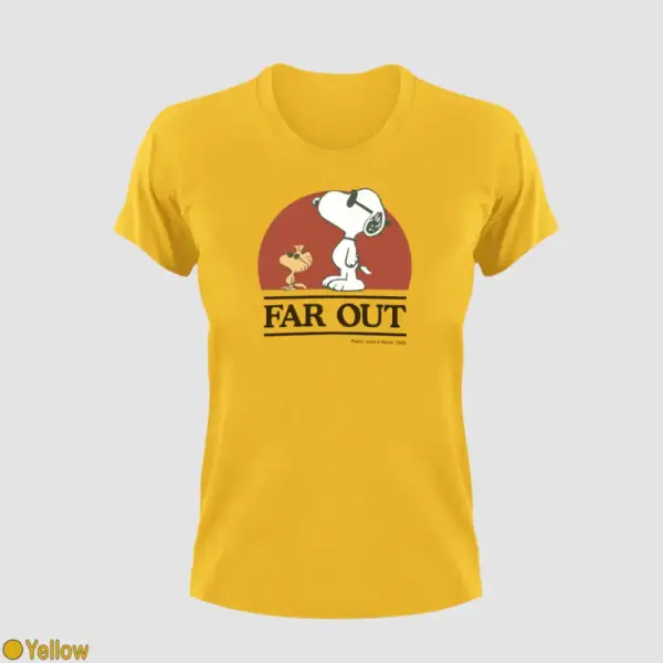 Snoopy Far Out Women's T-Shirt - Image 15
