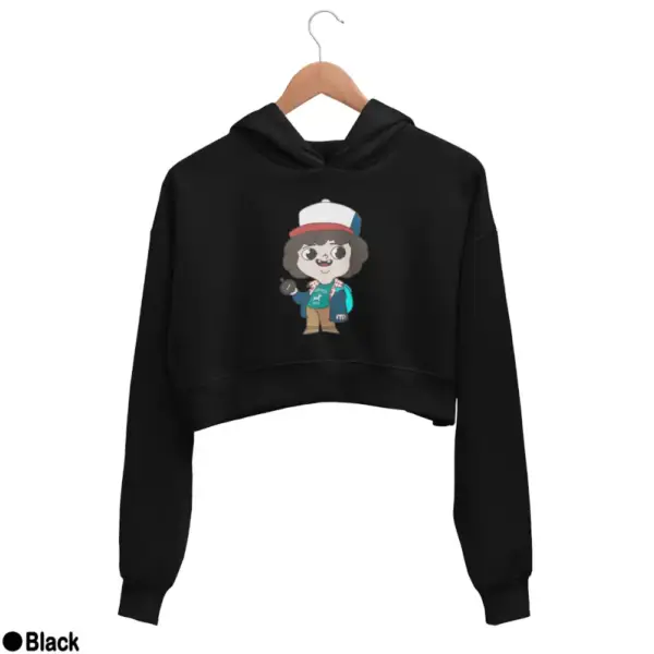 Stranger Things Dustin Women's Crop Hoodie - Image 2