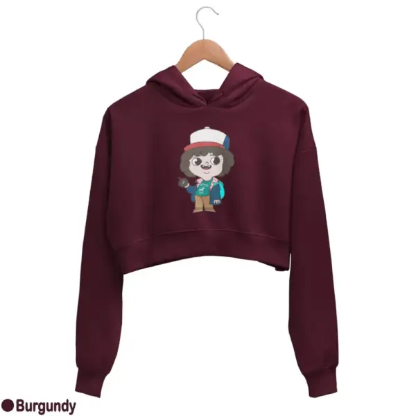 Stranger Things Dustin Women's Crop Hoodie - Image 5