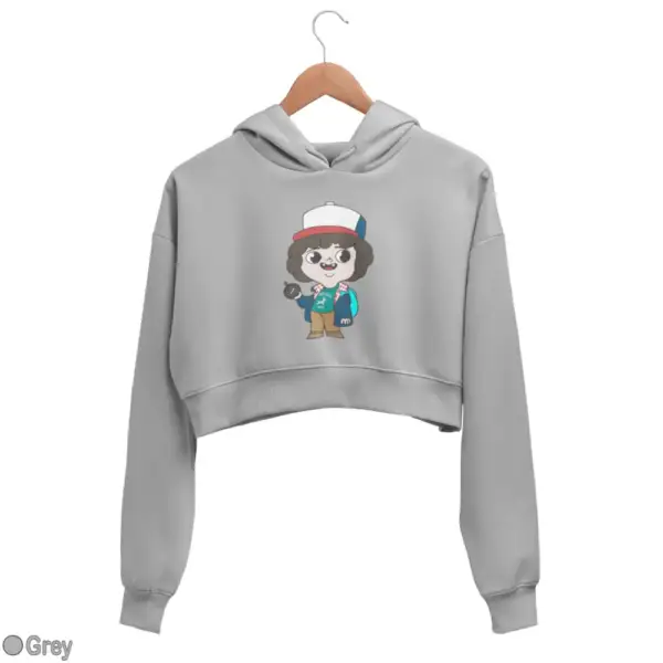 Stranger Things Dustin Women's Crop Hoodie - Image 9