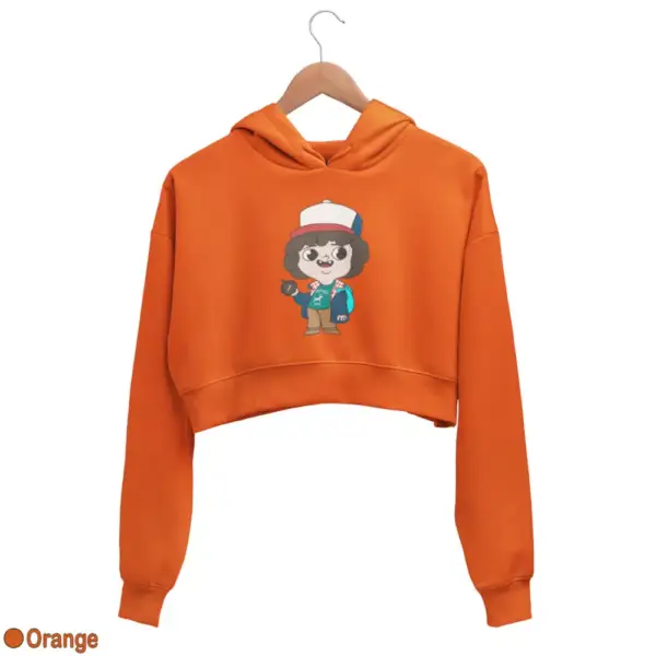 Stranger Things Dustin Women's Crop Hoodie - Image 13