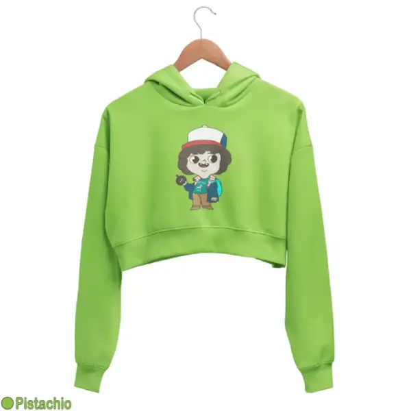 Stranger Things Dustin Women's Crop Hoodie - Image 15