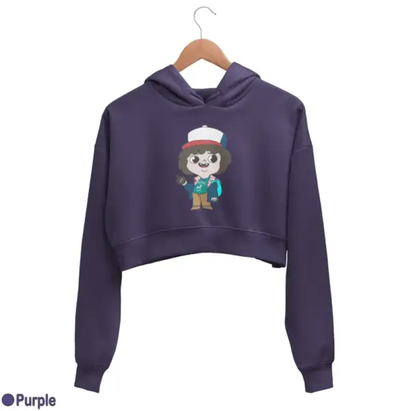 Stranger Things Dustin Women's Crop Hoodie - Image 16