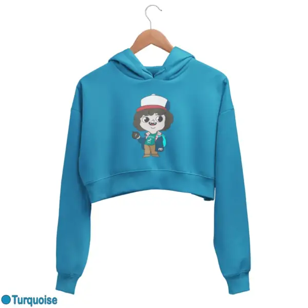 Stranger Things Dustin Women's Crop Hoodie - Image 17