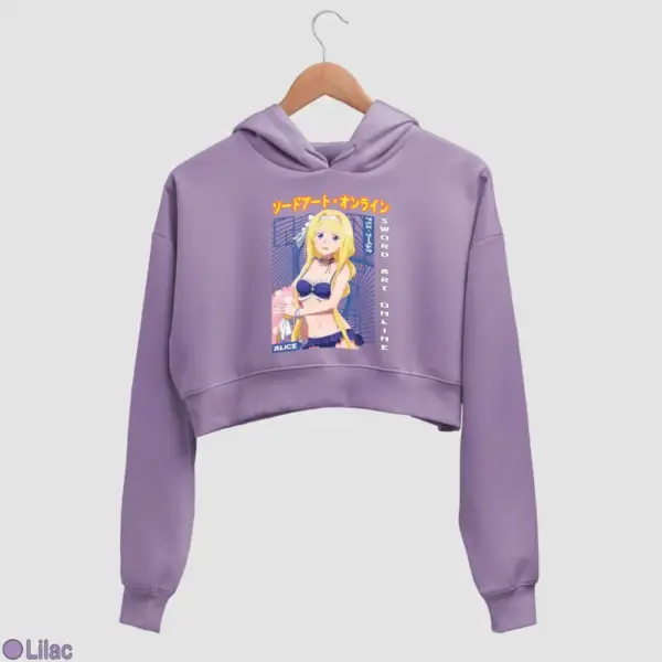 Alice Zuberg Women's Crop Hoodie
