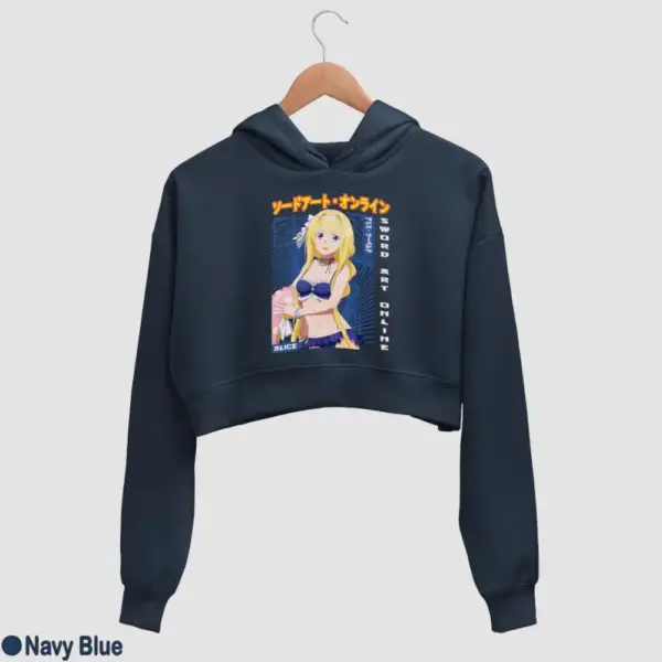 Alice Zuberg Women's Crop Hoodie - Image 11