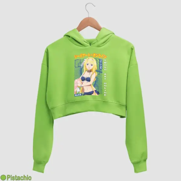 Alice Zuberg Women's Crop Hoodie - Image 14
