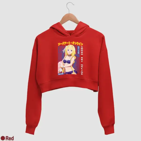 Alice Zuberg Women's Crop Hoodie - Image 16