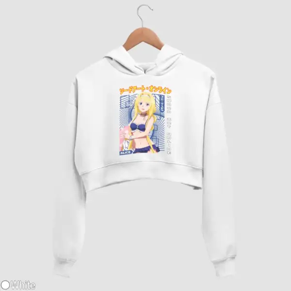 Alice Zuberg Women's Crop Hoodie - Image 18