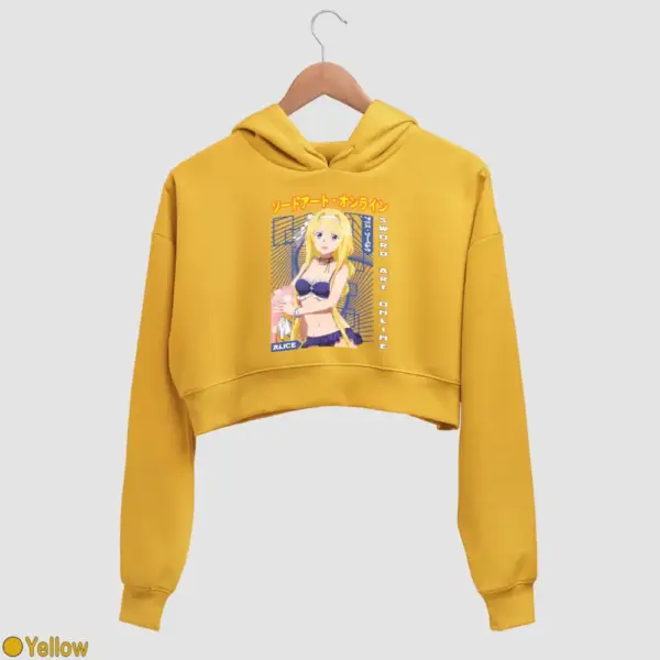 Alice Zuberg Women's Crop Hoodie - Image 19