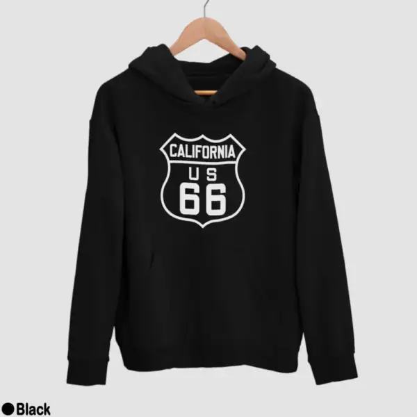 US 66 California Men's Hoodie - Image 2