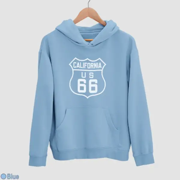 US 66 California Men's Hoodie - Image 3