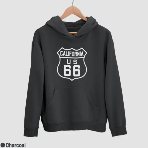 US 66 California Men's Hoodie - Image 7