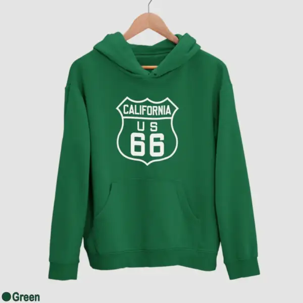 US 66 California Men's Hoodie - Image 8