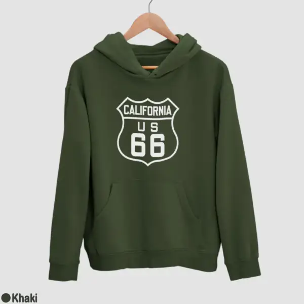 US 66 California Men's Hoodie - Image 10